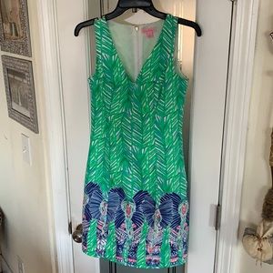 Lilly Pulitzer Green/multicolor Foliage and Elephant Print - size 00